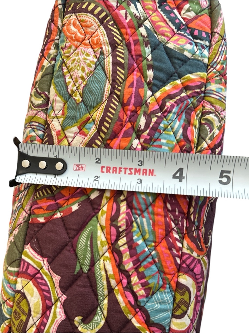 Vera Bradley Heirloom Paisley Pattern Tote Boho Coastal Grandmother Quilted Bag - Picture 3 of 10